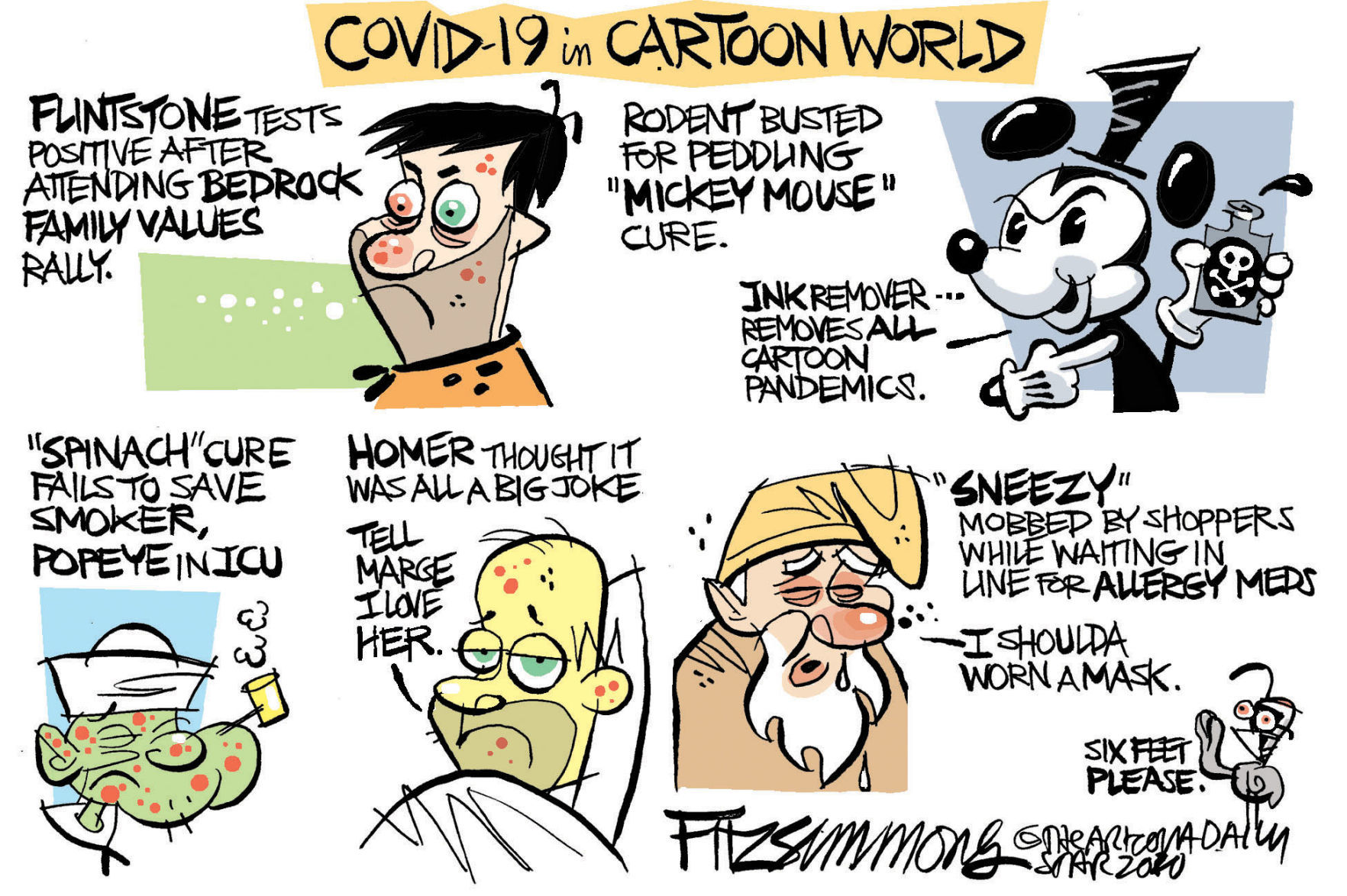 Daily Fitz Cartoon: Cartoonovirus